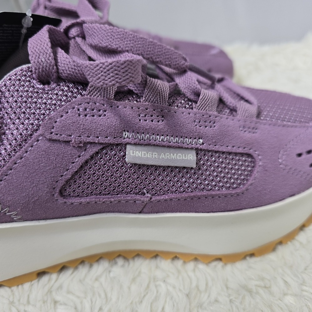 Under Armour Street Mirage Shoes Women's Size 6 Purple Suede Traction Utility - Picture 2 of 12